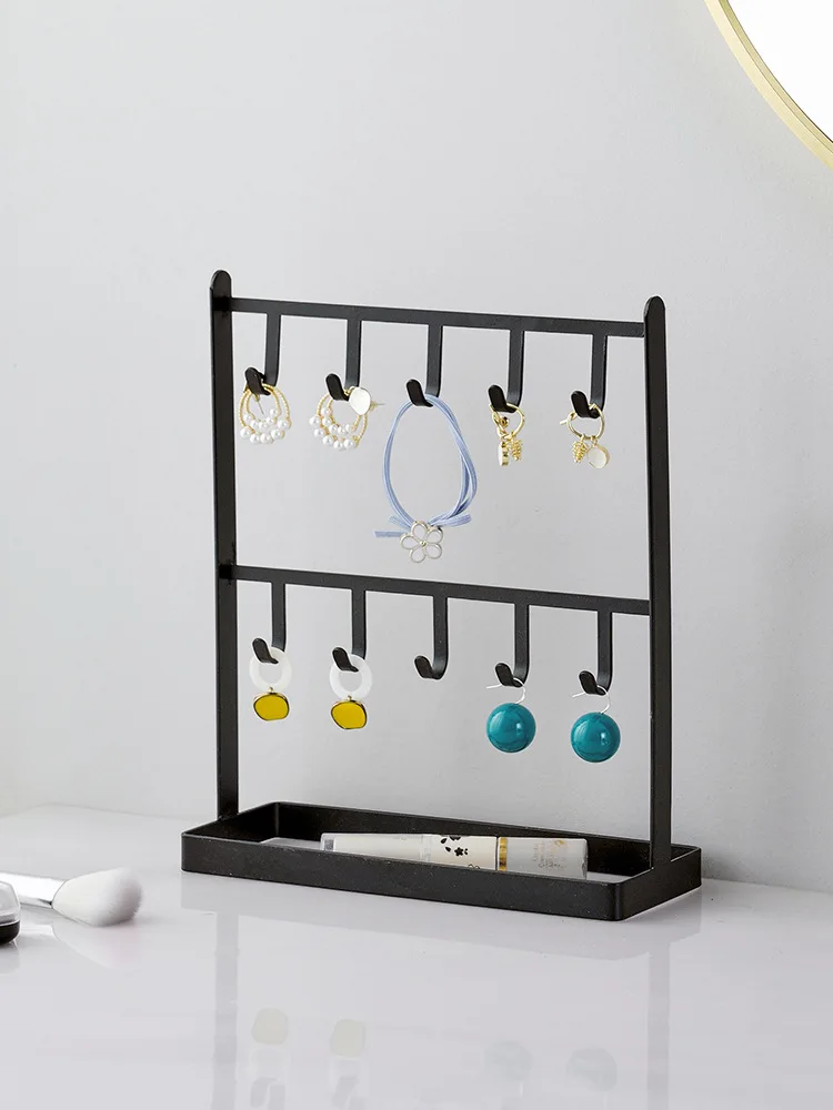 Hanging Earrings Display Stand Jewelry Rack Holder Metal Gold Earring Display Stand for Home and jewelry Shop