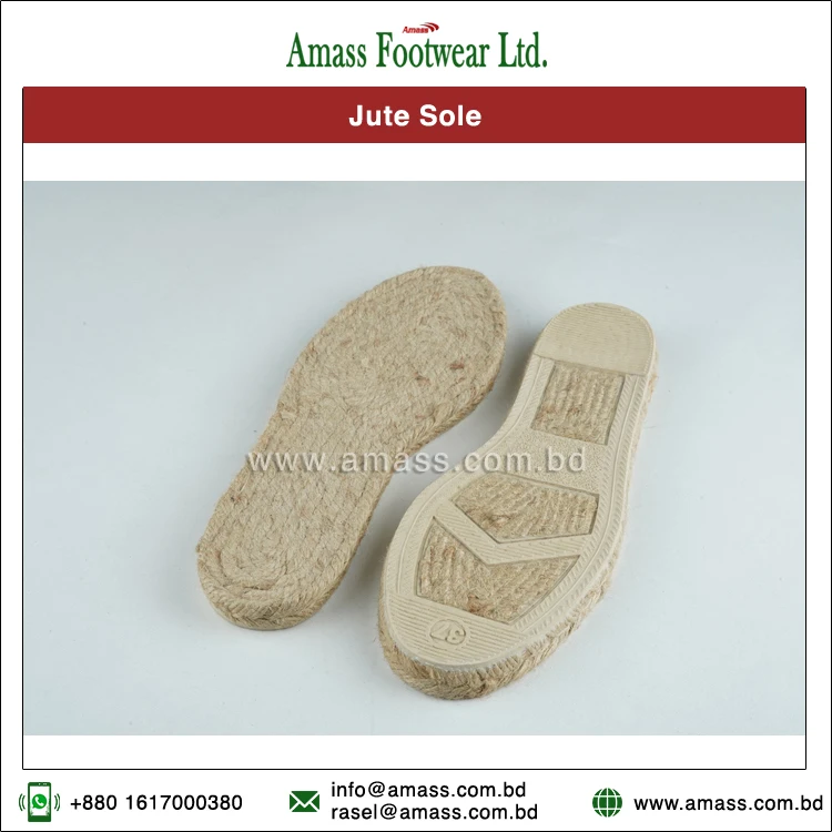 Эксклюзивная распродажа, подошвы ручной работы из 100% джутового материала для мужских эспадрильев