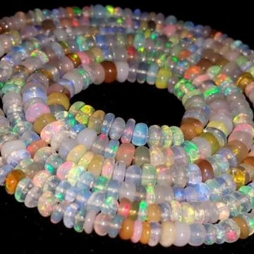 
AAA Наивысшее качество Эфиопский Опал с камнями, граненые, мульти огненный опал из бисера, австралийским опалом Длина бусины опал, 