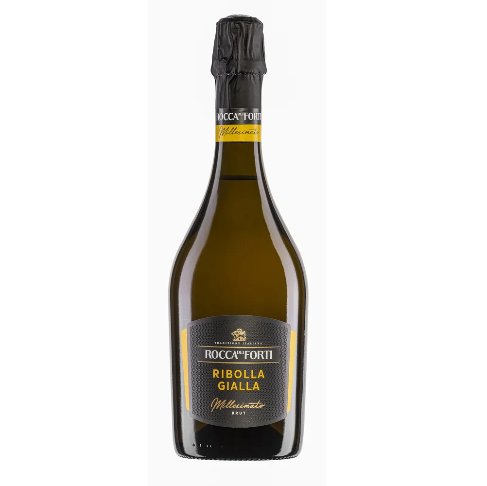Итальянское Сверкающее вино Rocca dei Forti Ribolla Gialla Millesimato 750 мл стеклянная бутылка поставка
