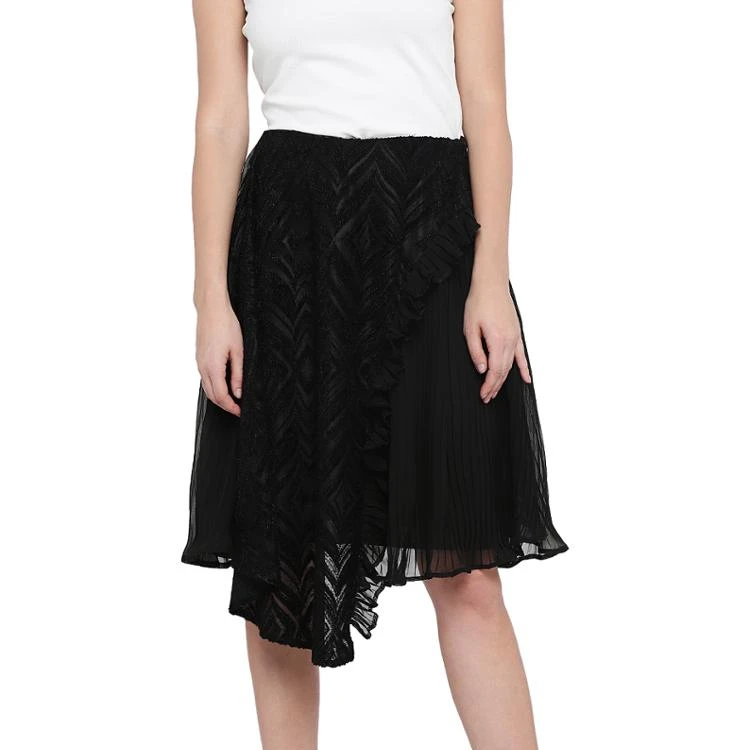 FLARED MINI SKIRT IN BLACK