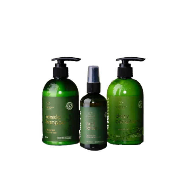 Набор из 3 продуктов для выпадения волос VIJULLY (Combo Vi Jully)-лучший частный бренд для ухода за волосами помогает восстановить сухие, ломкие волосы