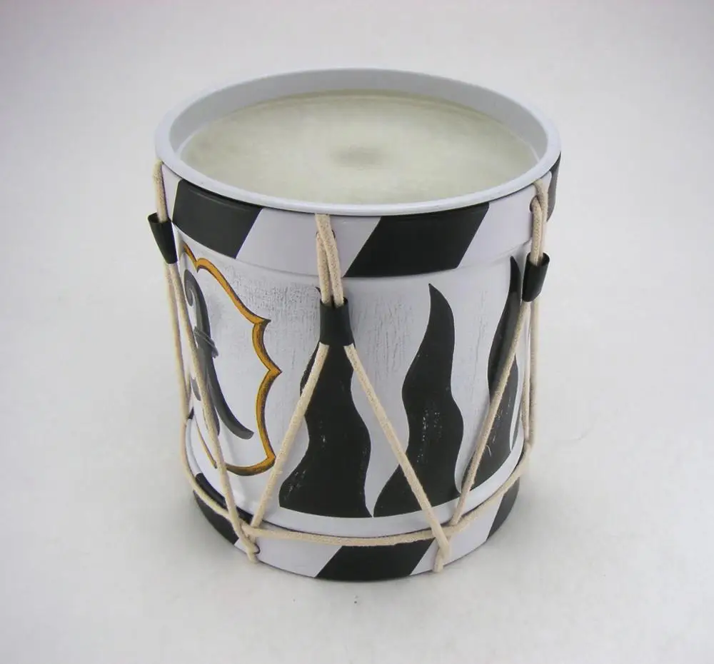
Factory price wholesale Drum metal tin box for toys and stationery Drum shape metal can 