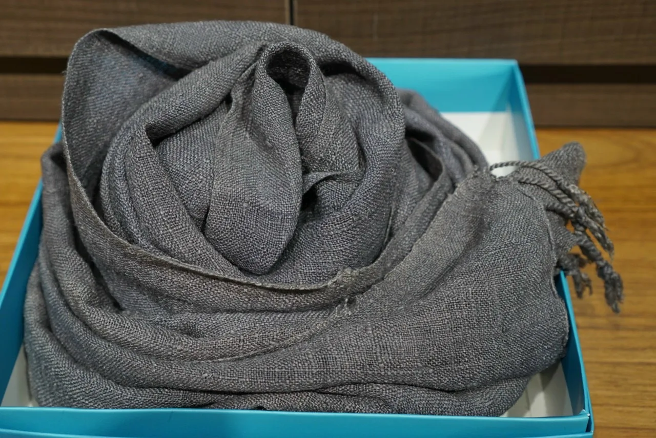 
0.8x1.8m Or 0.8x2.1m Rectangle Linen Scarf With Customized Color For Women From Vietnam 