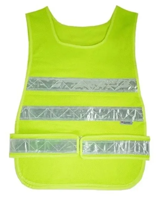 
Fluorescent Yellow Mesh Vest Reflective Safety Clothing 