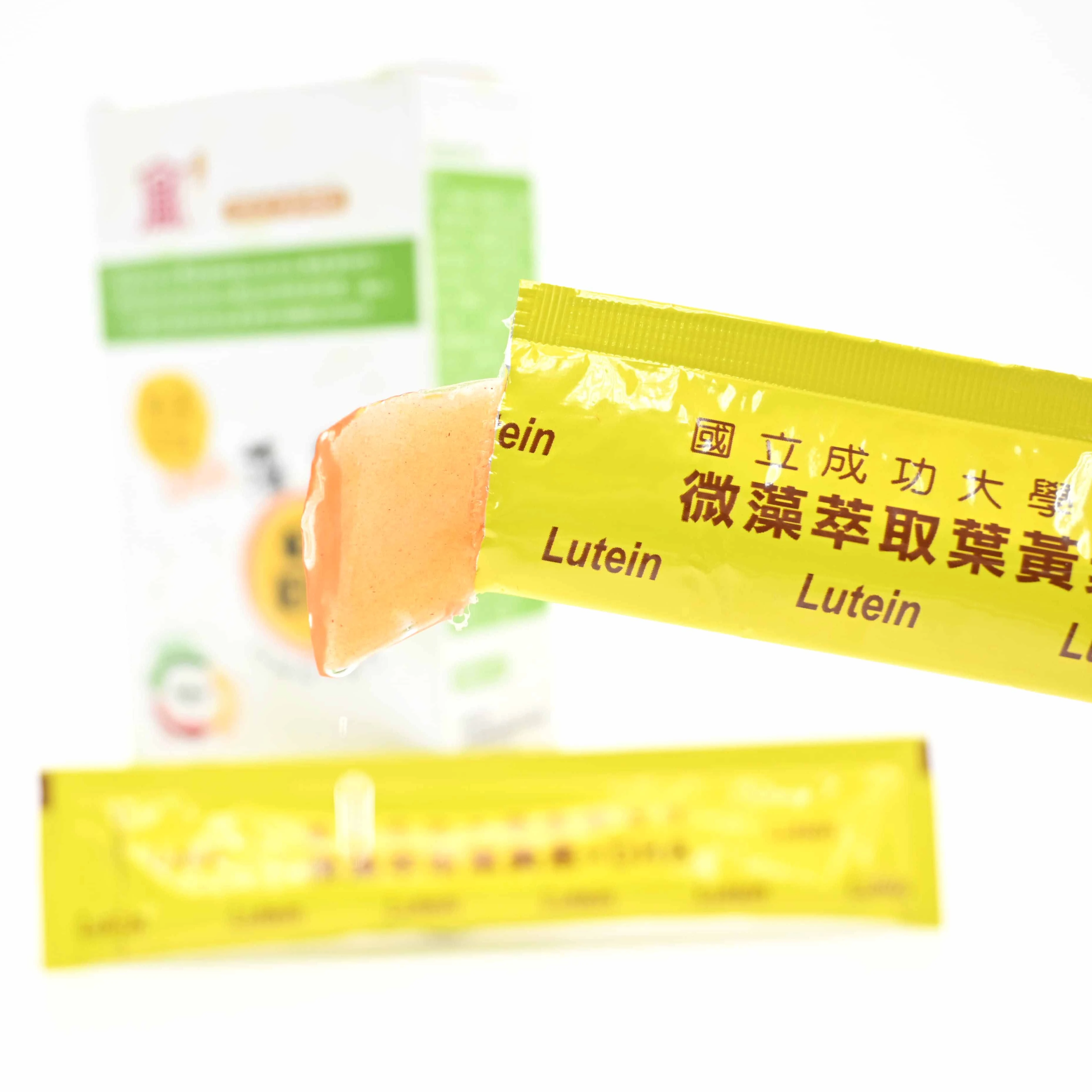 Microalgae Lutein DHA jelly style supplements  for adults and children