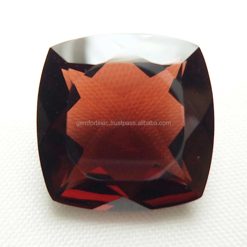 11X11MM Natural Garnet Stone AAA Quality Size Cushion Cut Faceted Loose Gemstone Buy at Wholesale Price Mozambique Red Garnet
