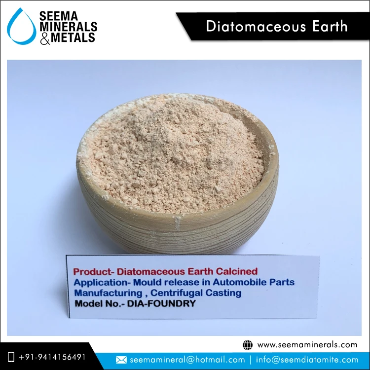 Diatomaceous Earth (Kieselguhr) Powder for Mould Release Centrifugal Casting from Indian Seller