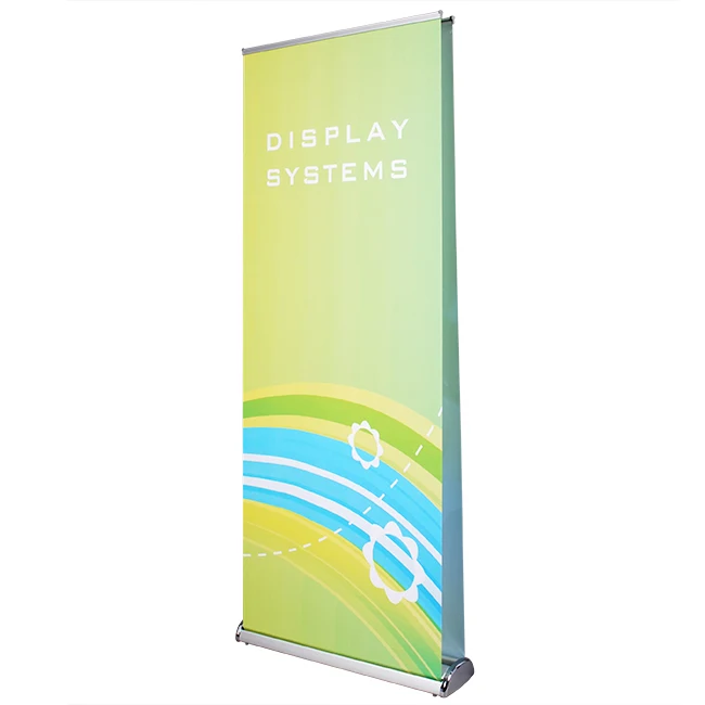 Luxury Custom Aluminium Retractable Double-sided Roll Up Banner Base Advertising Duplex Banner Stand 85x200