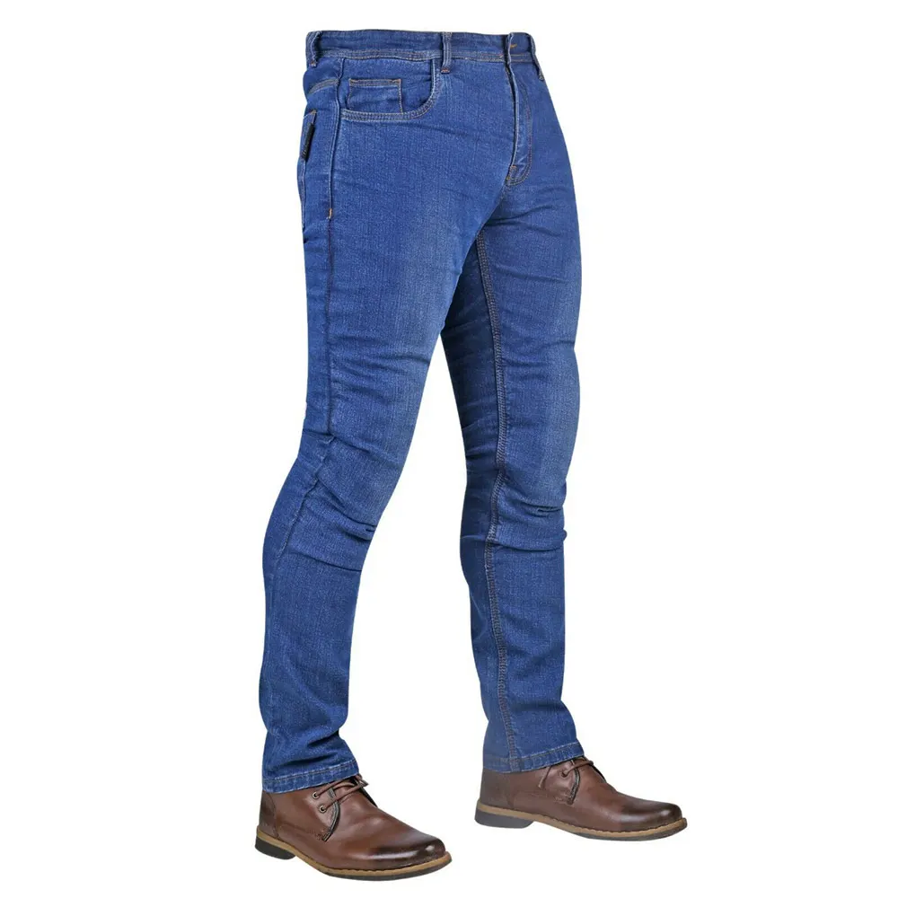 Get On Your Design Stretch Slim Fit Motorcycle Motorbike Riding Racing Jeans Made With Lining