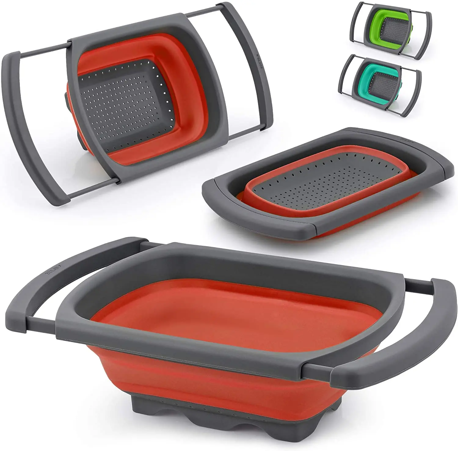 6 QT Silicone Collapsible Expandable Colander