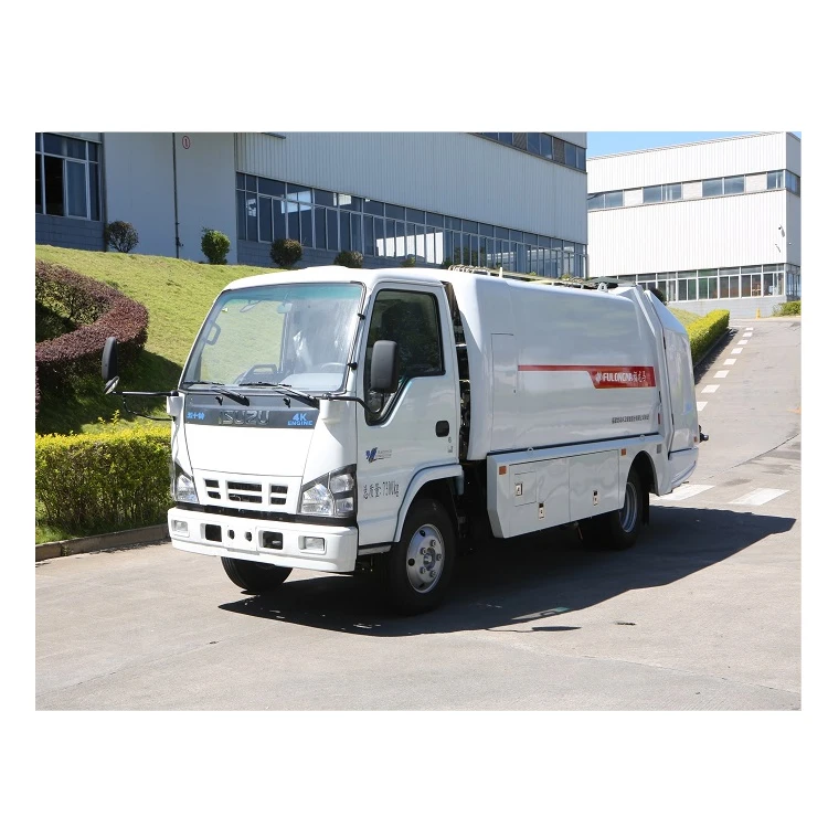 
Automatic/ Manual Control Mode 0.66 m3 Hopper Volume Compression Refuse Collector Garbage Truck 