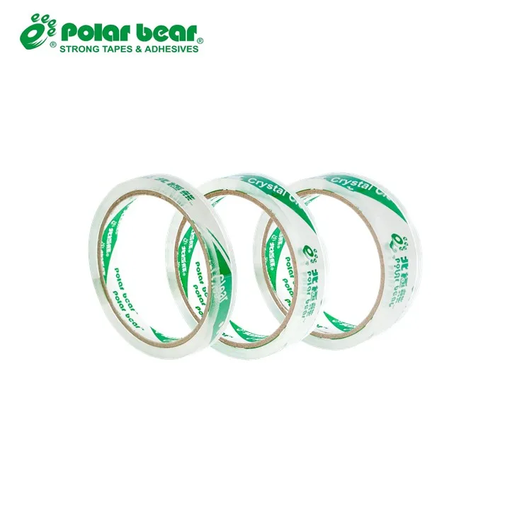 43mic 24mm 40Y cyrstal clear OPP opp in adhesive tapecolor packing taperainbow