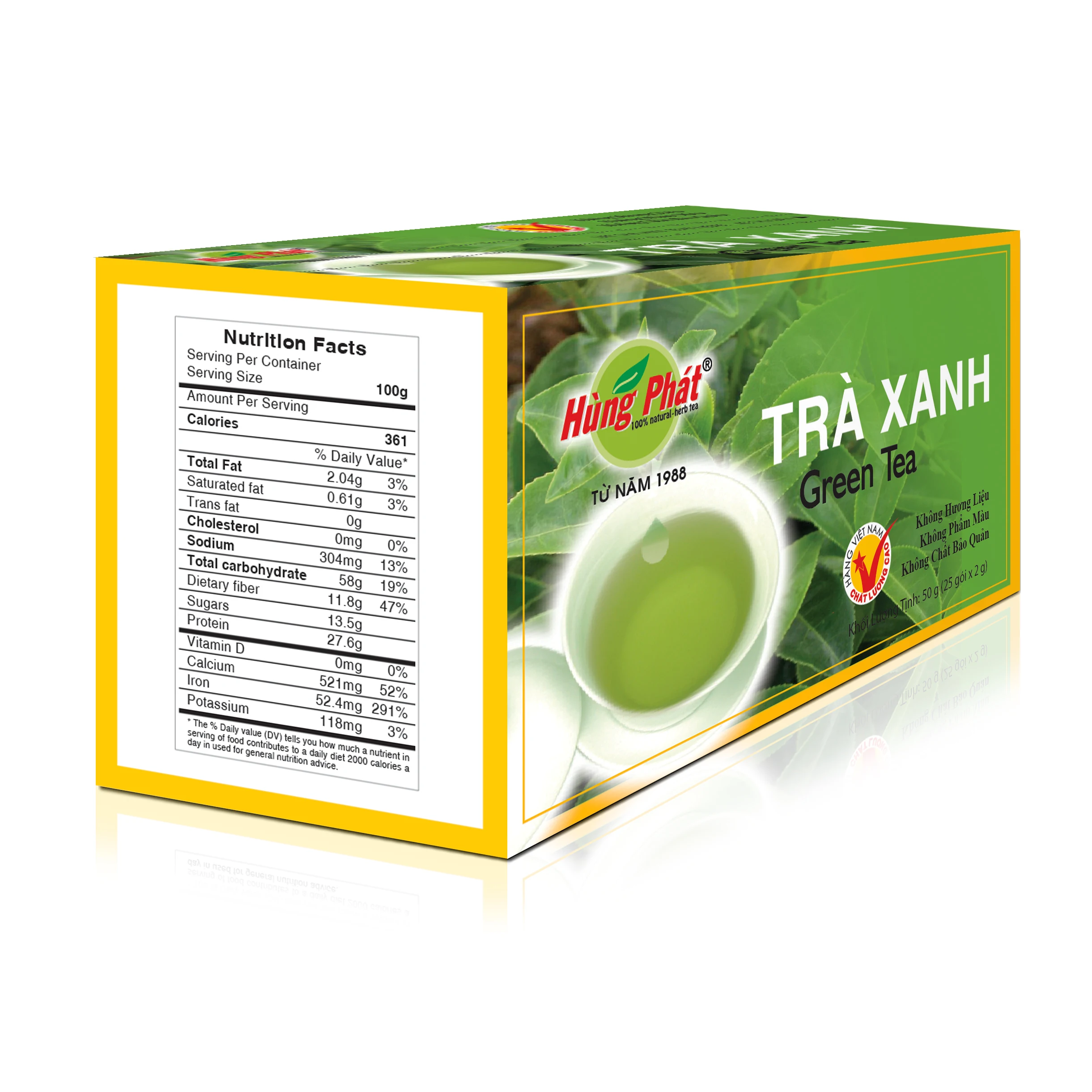 Green Tea 100% Natural Herbal Detox Body Herbal Approved HACCP  and ISO