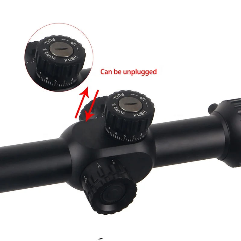  Стрелковый прицел FOCUHUNTER 6-24x50 первичный фокусный плоский FFP с подсветкой сетка для охотничьего