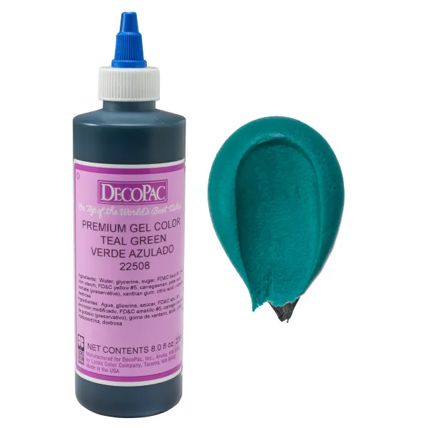 
Teal Green Premium Gel Color 8 OZ Food coloring (Airbrush,Other) 