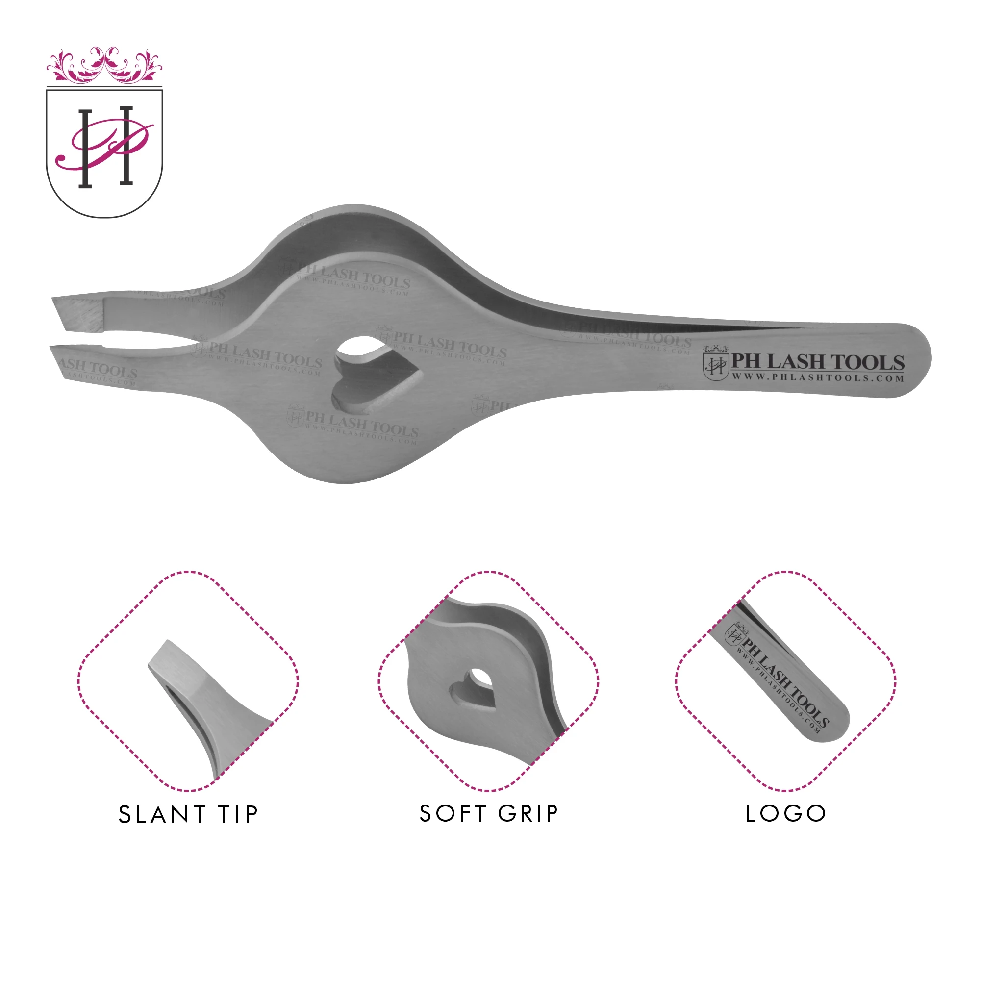 Stainless Steel Slanted Tip Eyebrow Tweezer in Satin Color Private Label, New Arrival Eyebrow Tweezer for Remove Eyebrows Hair