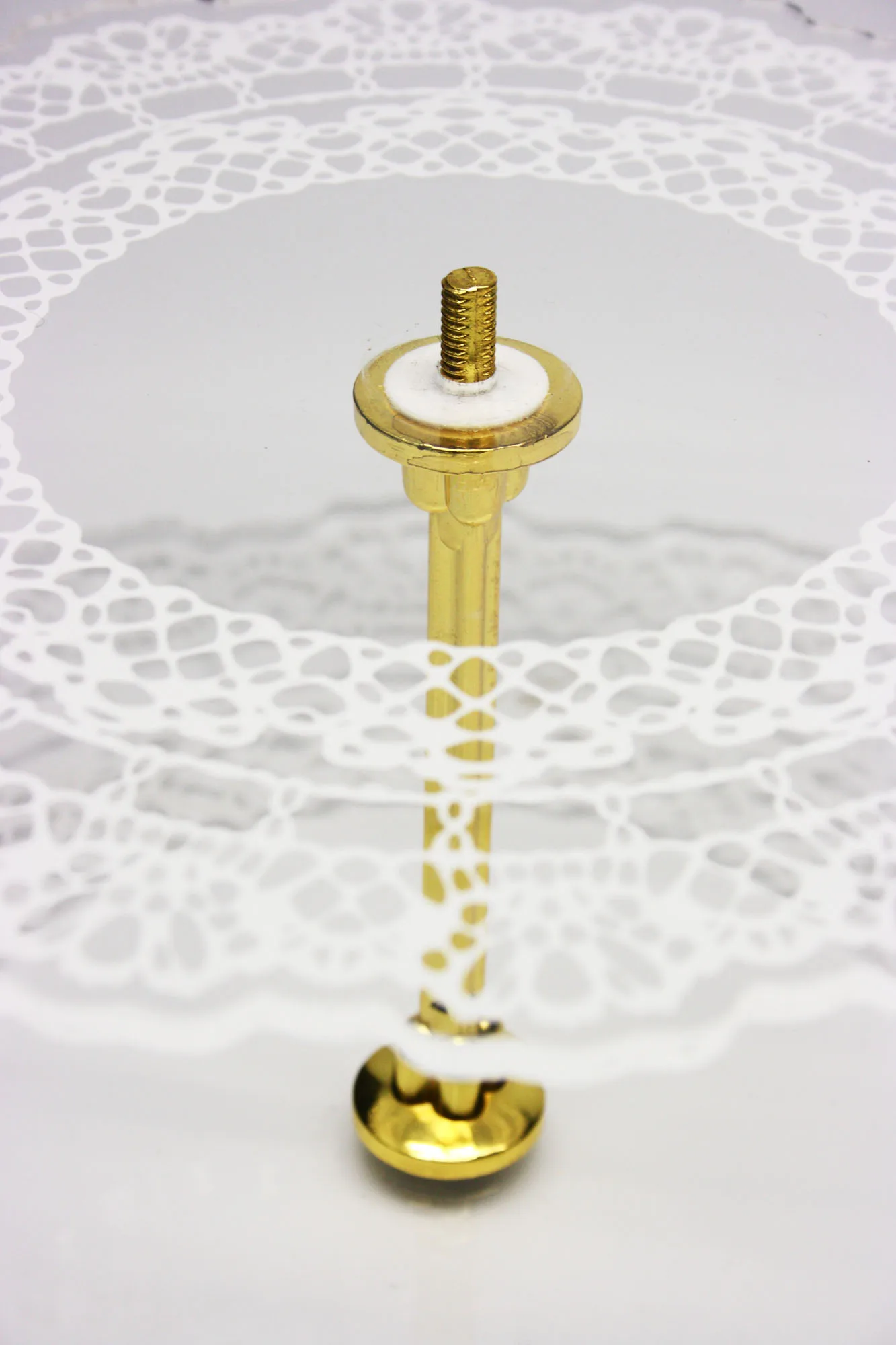 3-Tier Acrylic cup cake stand with silver handle