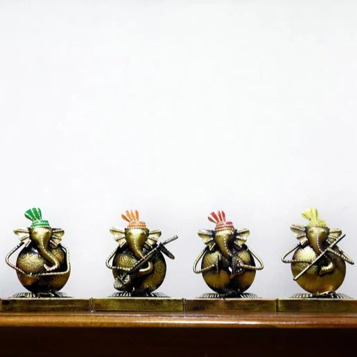 Набор музыкантов GANESHA, 5 новейших Amazon, Лидер продаж, пользовательские декоративные металлические роскошные украшения для вечеринки, офиса, дома, стола
