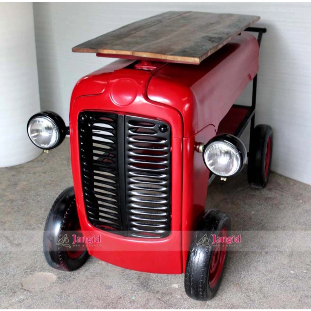 
Master Crafted Tractor Converted into Service Trolley cum Bar counter Table Indian handicrafts furniture export 