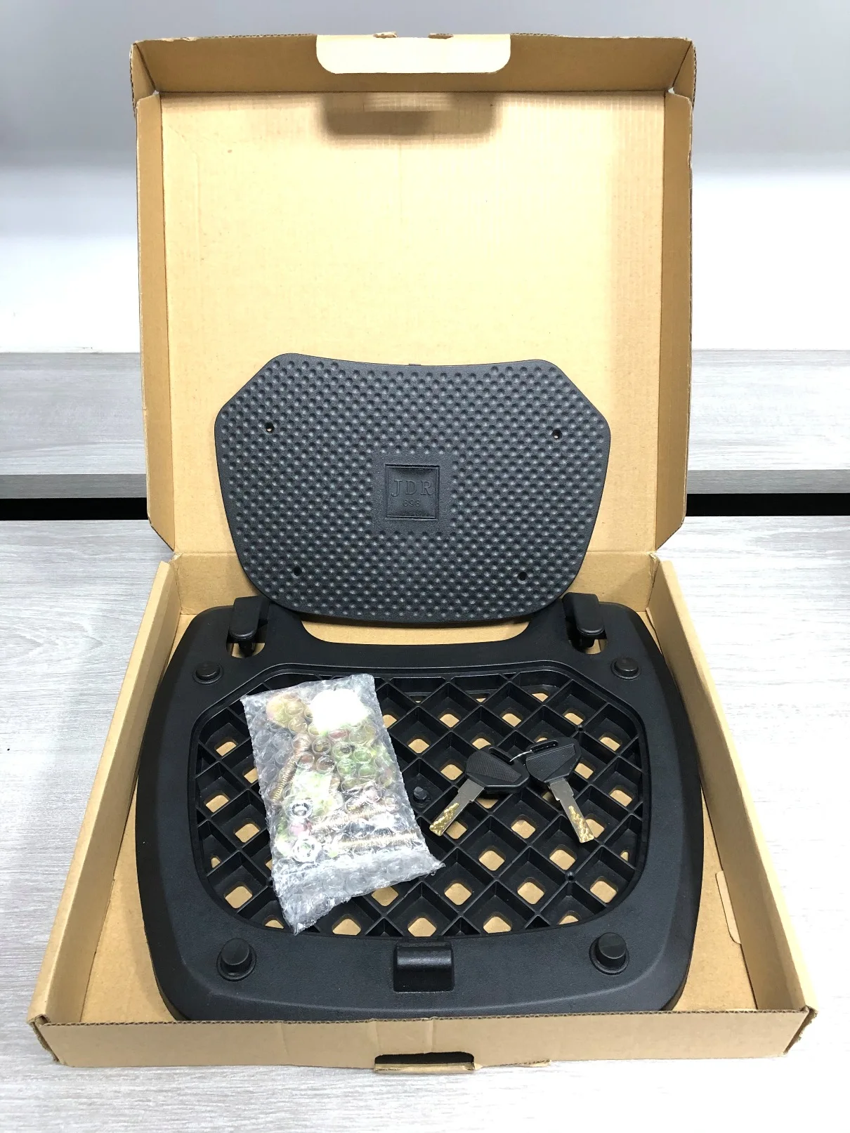 Motorcycle 47 Liter Top case, Top Box, Tail Box Scooter (with backrest & brake light)