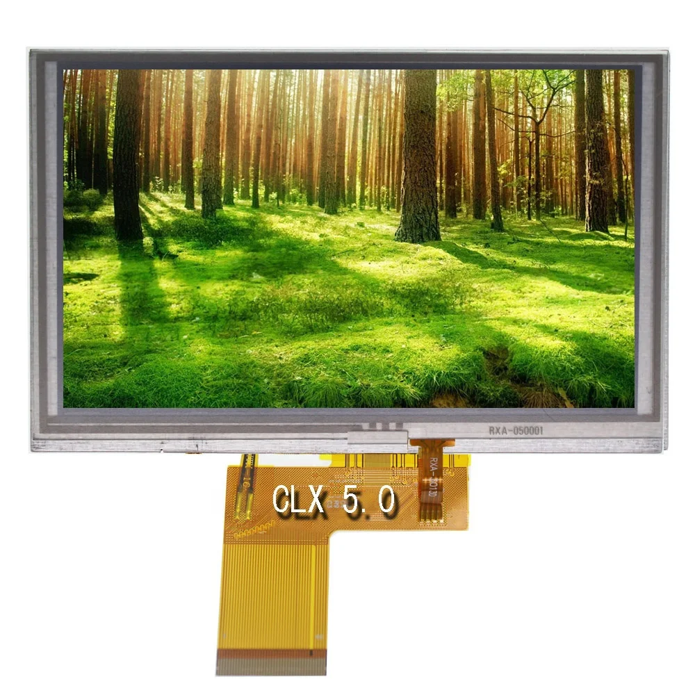 
with Resistance touch panel 5 inch TFT RGB 480X272 40pin lcd display screen module 