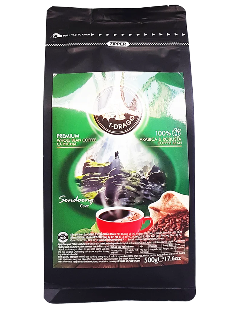 
 Вьетнам Бестселлер кафе T-DRAGON-премиум-класса в зернах-арабика конголезский кофе в зернах  