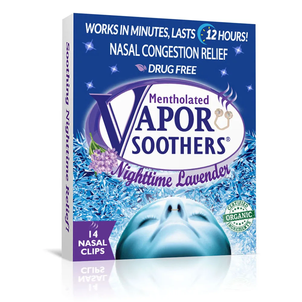 Носовой расширитель носа Vapor soother на основе США с ночным ароматом лаванды 14 карат, премиальное качество
