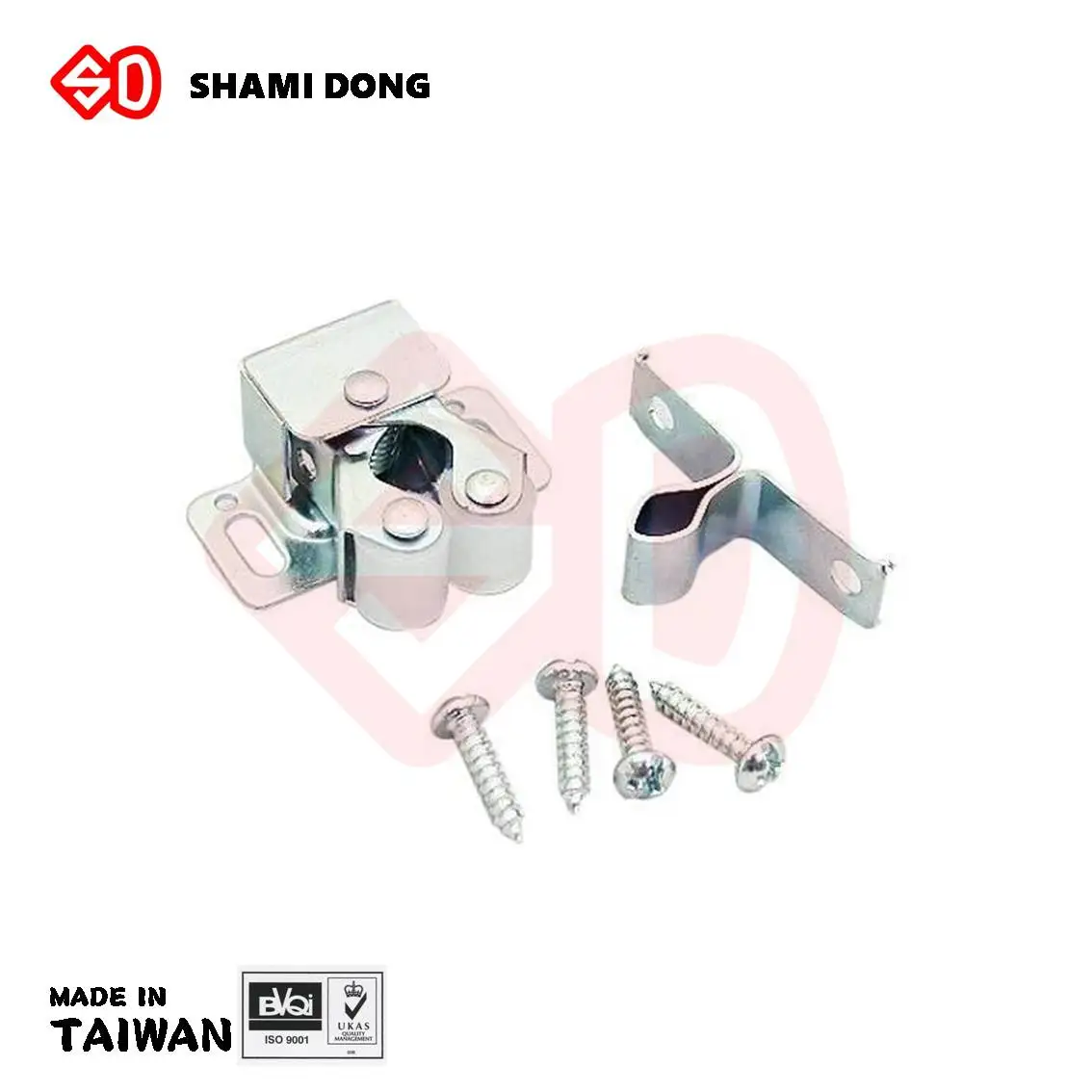 DRC-01/1 DOUBLE ROLLER CATCH DOOR CATCHES WITH SCREWS 1PC/BAG