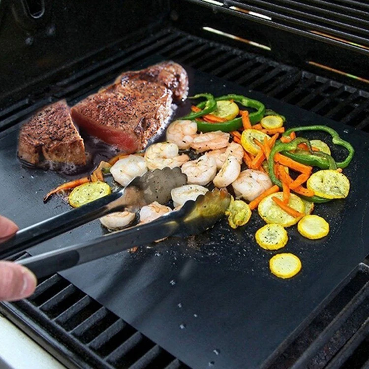 100% PFOA free lining oven cooker removable liner non stick reusable BBQ grill mat