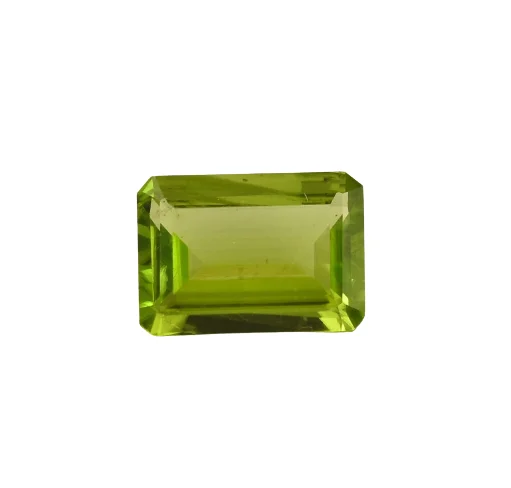 Wholesale Natural Gemstone Loupe Clean 10x Quality Peridot 10x14 mm Octagon Shape Stone Price