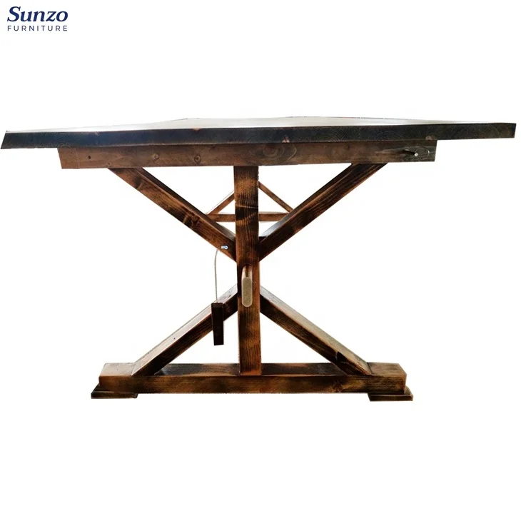 Outdoor Solid Wood Farm Table Rustic Wedding Dining Table