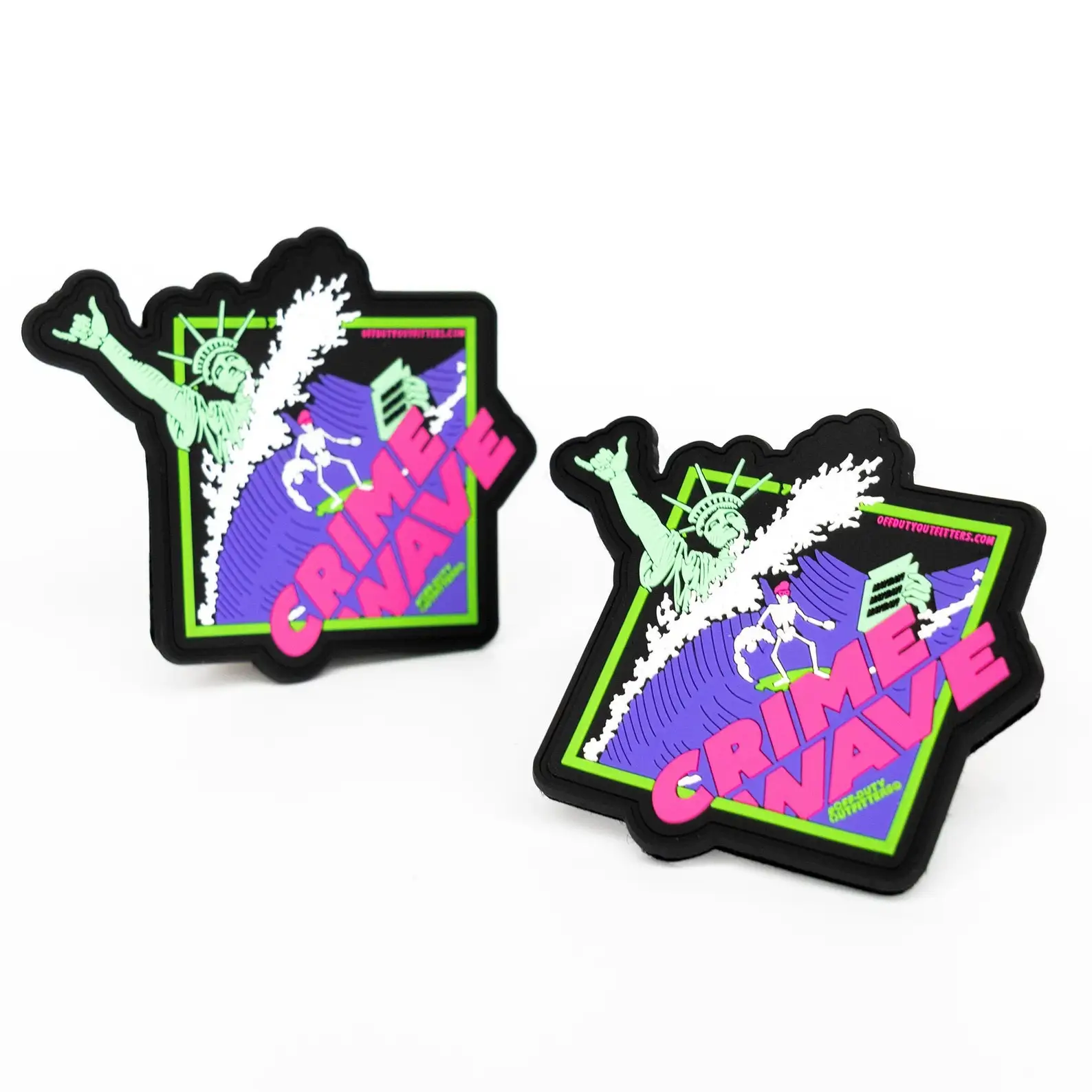 High Quality 3D Tpu Pvc Patches D-Ring Pvc Patch Self Adhesive Glowing In The Dark From China Manufacturer