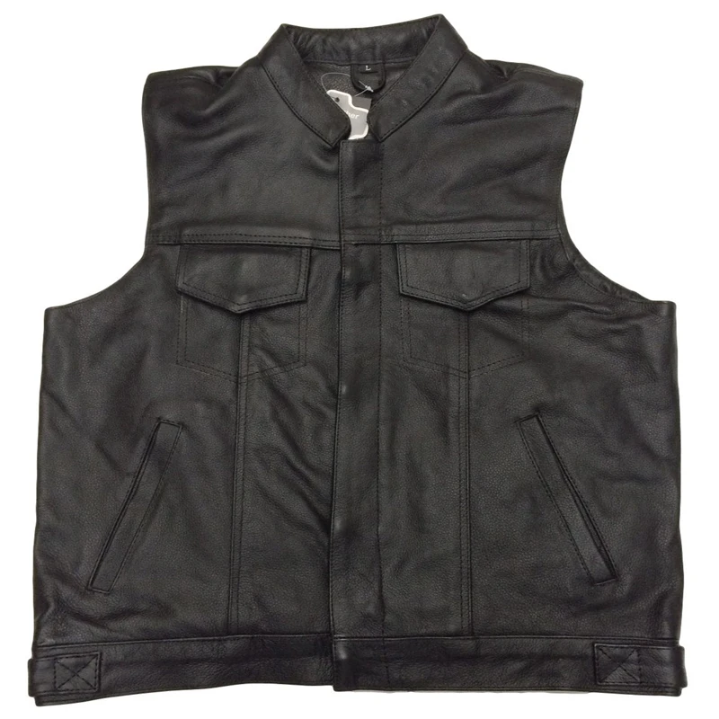 motorcycle leather vest