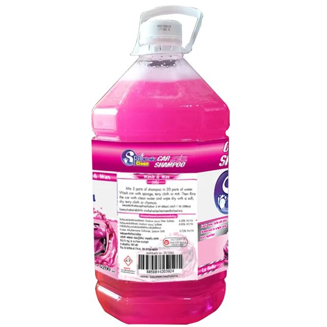 La Bella 5200ml Spa Clean Car Shampoo, Car Wash Soap Shampoo and Car Shampoo Wax Car Care Cleaning Agent Cleaner & Wash Spaclean