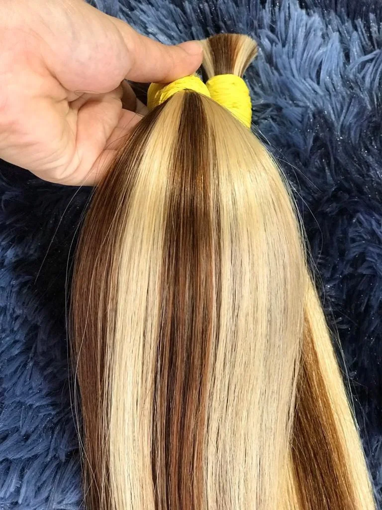 Vietnamese Human Hair Top Quality Black and Blonde Hair Bulk Human Hair Toupee