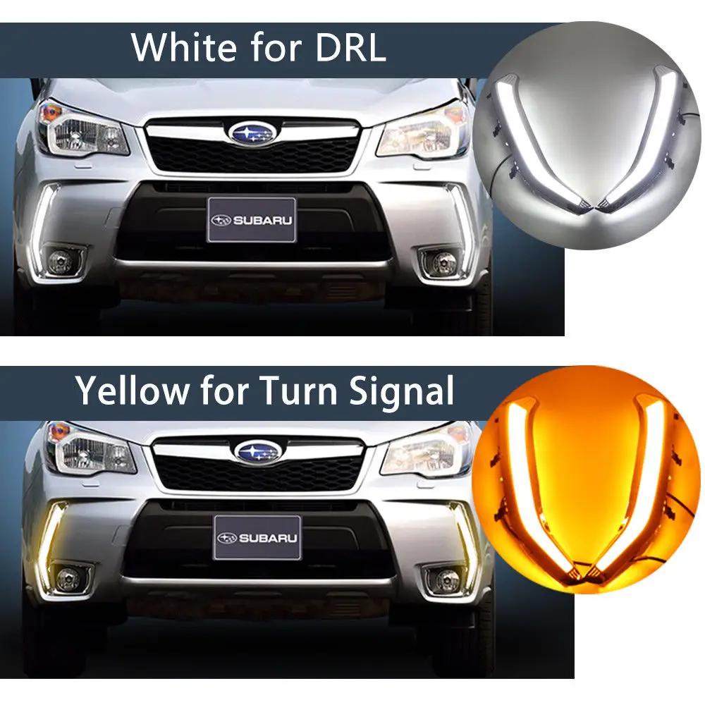 Wenye Subaru led daytime running light for forester head lamp fog lamp cheap price made in China