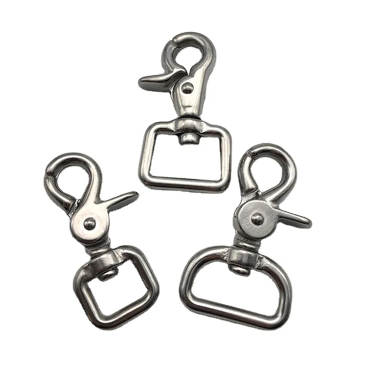 Pet dog leash hook stainless steel trigger swivel snap carabiner hook