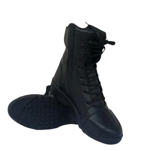 Тактические боевые военные ботинки до щиколотки черные унисекс удобная обувь хорошего дизайна