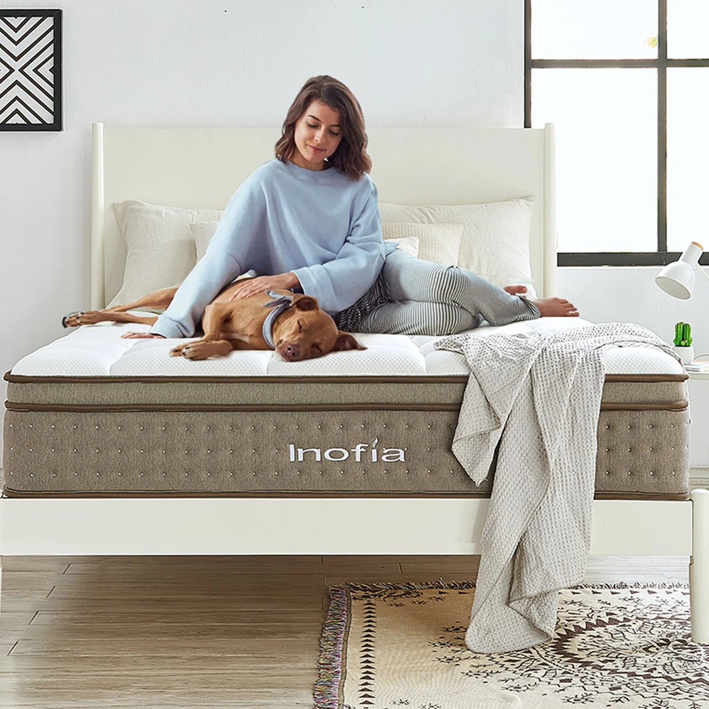 Inofia sleep well, карманный пружинный матрас с эффектом памяти для высококачественного сна