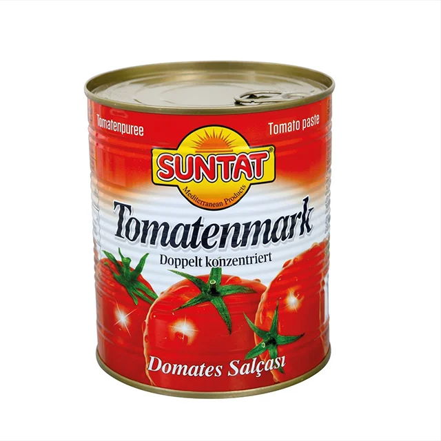 OEM Private Label Halal Canned Food 28-30% Brix Easy Open Tomato Paste