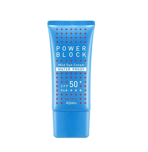 POWER BLOCK MILD SUNCREAM WATER PROOF APIEU KOREAN COSMETICS