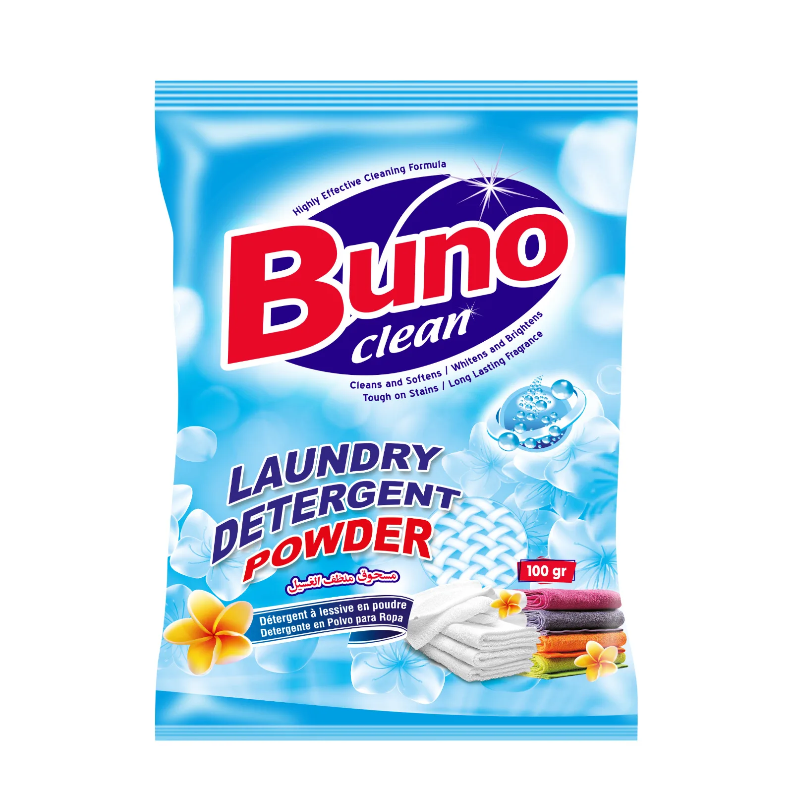 Стиральный порошок для стирки белья 100 г. синяя упаковка с высокой пеной низкой плотности моющее средство фабрика сделана в