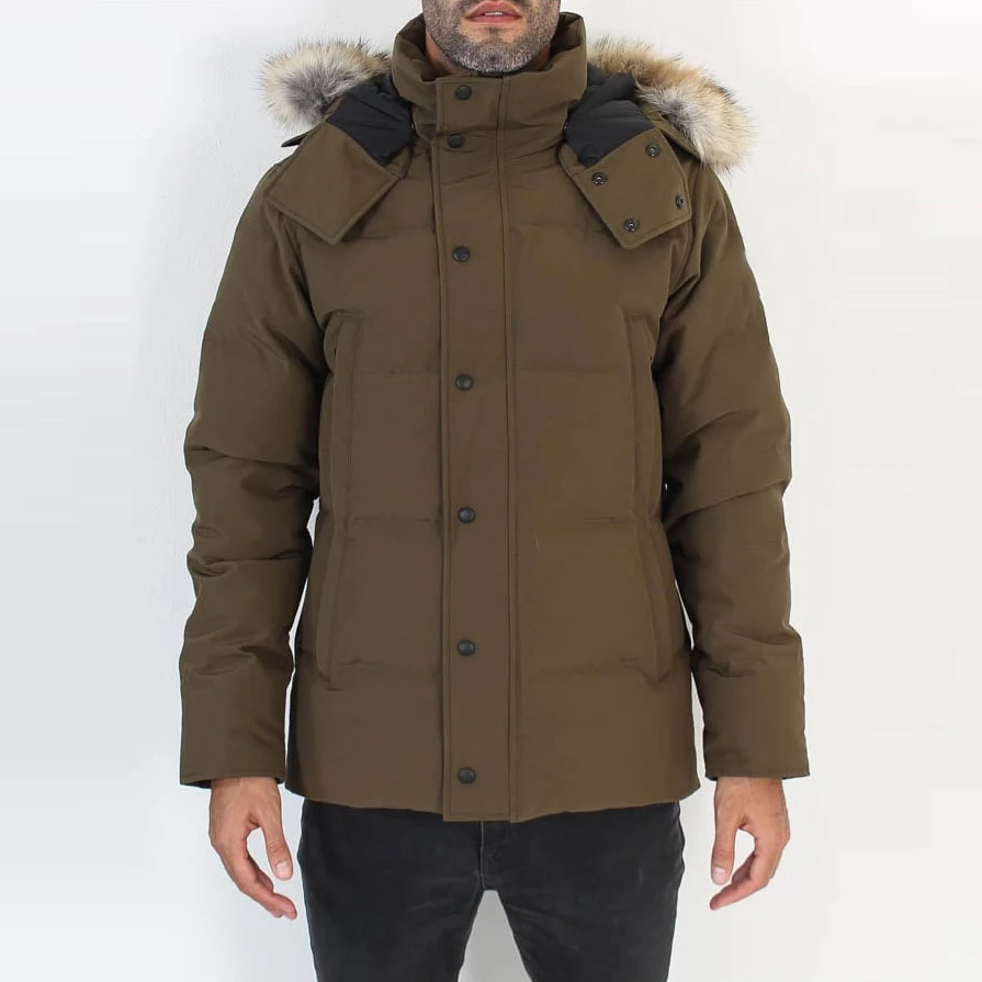 
FIVEOCEANS 2021 new Hip slim hooded zipper Bombers duck down men parka men jacket coats hombre man down jacket 