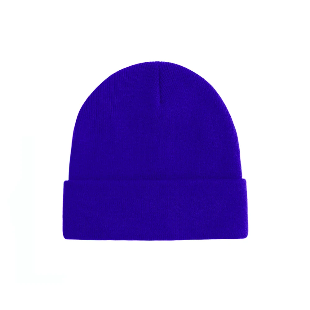 Warm winter cuff hats design multicolor acrylic adult fisherman beanie sport tie dye beanie cap Wool Knit Cuff Short