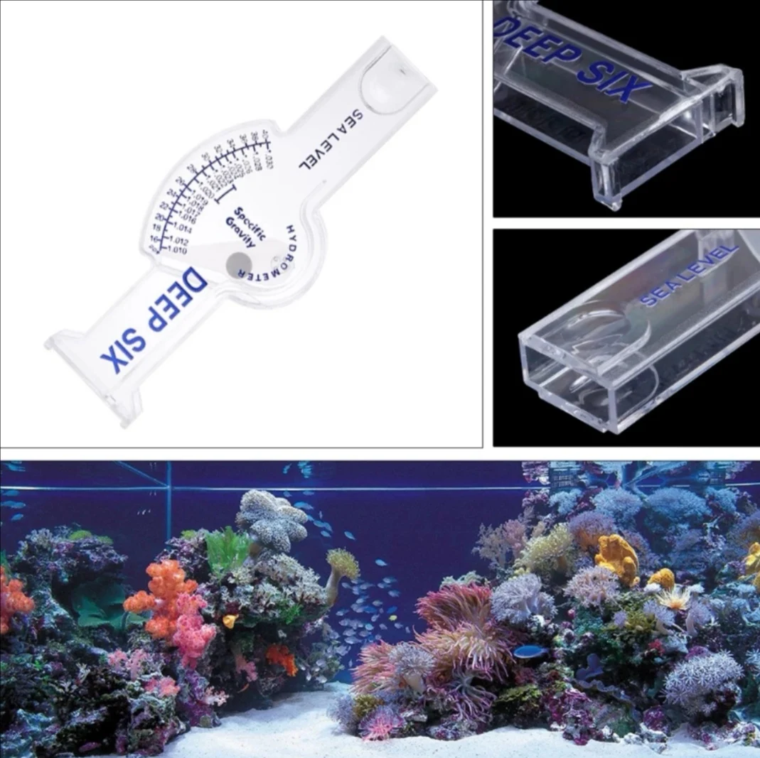 
Accurate Hydrometer Salinity Meter For Aquarium Fish Tank Marine Sea Saltwater 