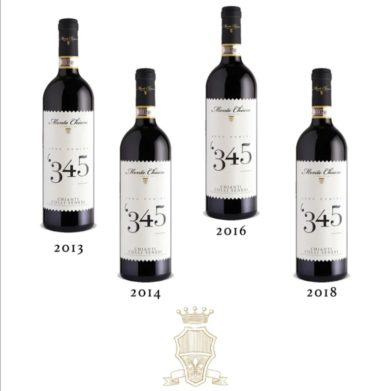 Сделано в Италии, красное вино Chianti, 4 стеклянных бутылки 750 мл из 4 разных винтов