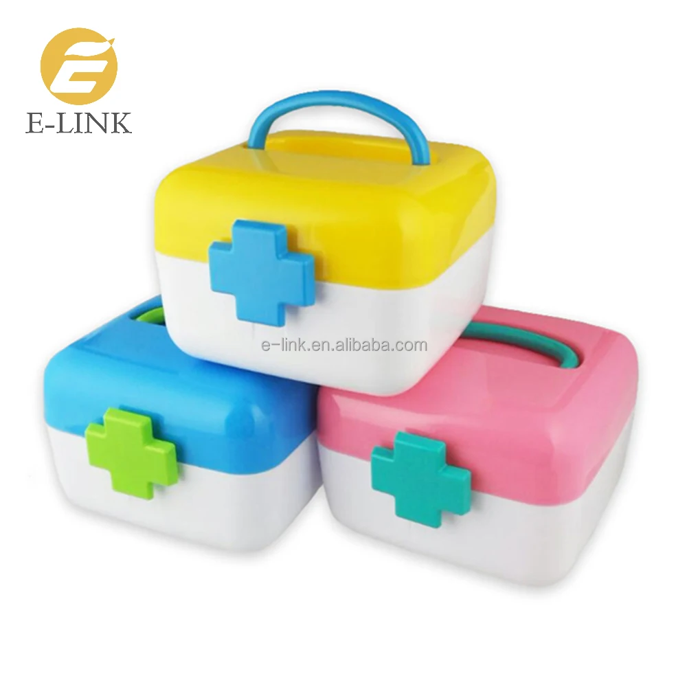 Пустой квадратный держатель для лекарств контейнер хранения аптечки первой помощи