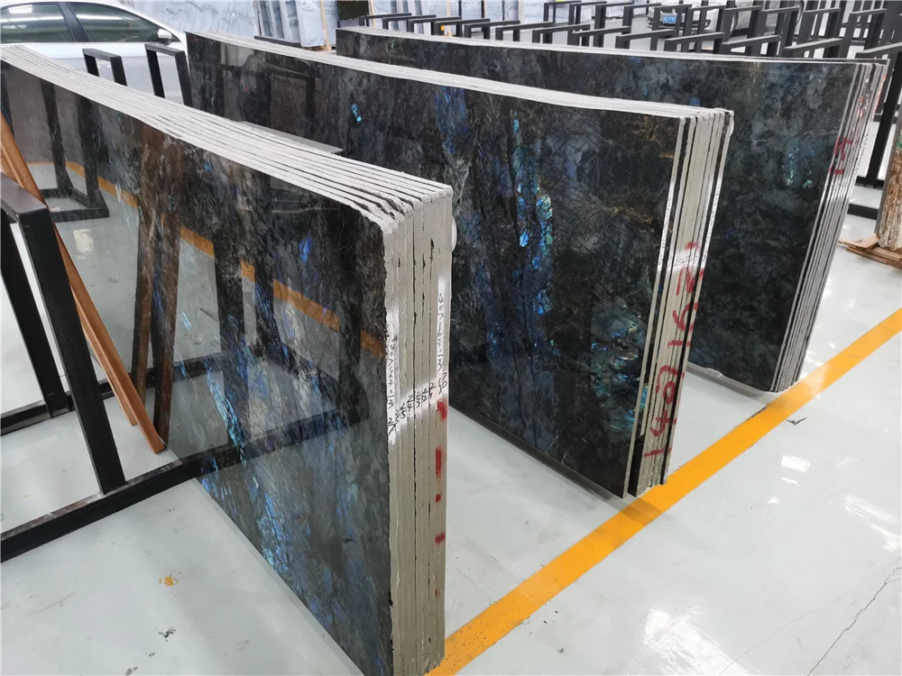Excellent Quality  Natural Blue Stone Lemurian Blue Labradorite Blue Granite For Wall Floor Tiles