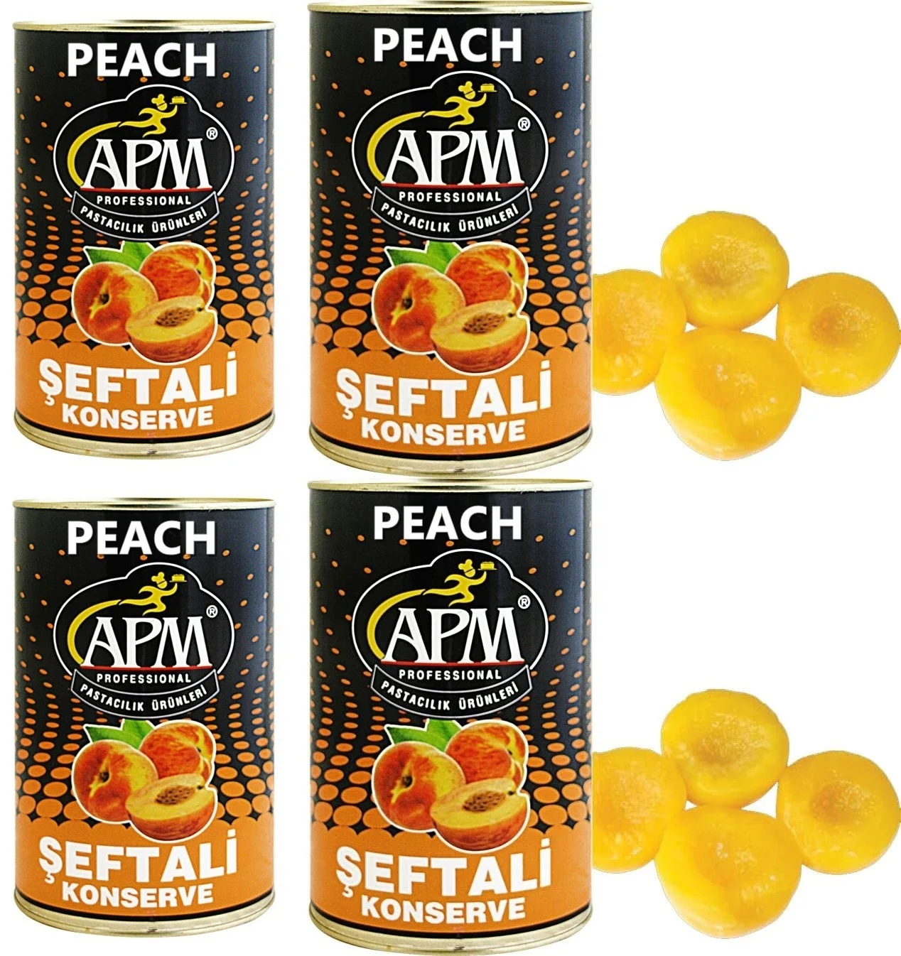 APM Canned, Preserved Peach For Food Related Sectors And Industries Like Pastry, Confectionery And Others